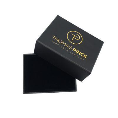 De zwarte 2mm van de de Giftdoos PMS van Kartonjuwelen Verpakking van de Luxering rigid small paper cosmetic